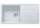 Franke Basis BFG 611-97, 970x500 mm, zlewozmywak fragranitowy, biały polarny 114.0367.623