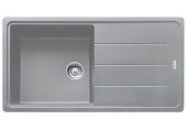 Franke Basis BFG 611-97, 970x500 mm, zlewozmywak fragranitowy, kamienny szary 114.0367.632