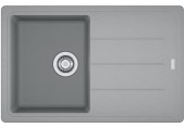Franke Basis BFG 611-78, 780x500 mm, zlewozmywak fragranitowy, kamienny szary 114.0676.295