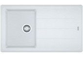 Franke Basis BFG 611-86, 860x500 mm, zlewozmywak fragranitowy, Biały polarny 114.0494.912