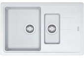 Franke Basic BFG 651-78, 780x500 mm, zlewozmywak fragranitowy, biały polarny 114.0365.350