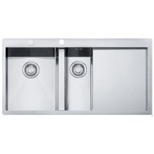 OUTLET Franke Planar PPX 251, 1000x512 mm,zlewozmywak stalowy lewy 127.0203.467 USZKODZONY
