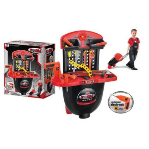 Narzędzia dziecięce G21 Warsztat na kółkach 690405