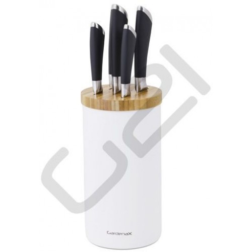 G21 Variant Zestaw noży w bloku ceramicznym, 5 sztuk 639047