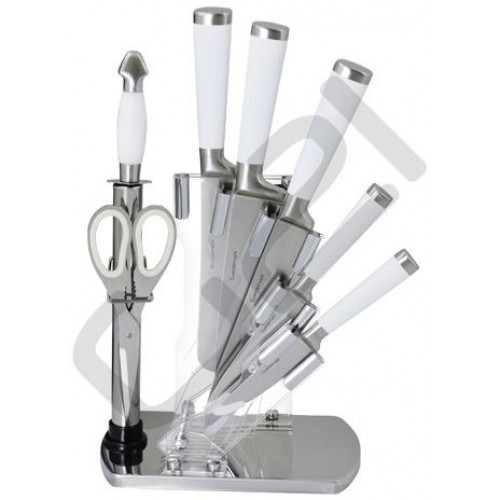 G21 7-częściowy zestaw noży Profi White , biały 6390473