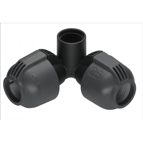 GARDENA Sprinklersystem Rozdzielacz narożny 25 mm x 3/4" gwint wewnętrzny 2764-20