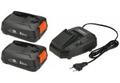 GARDENA Zestaw startow P4A 2 x PBA 18V/45 + AL 1830 CV (2x2,5 Ah/18V) 14907-20