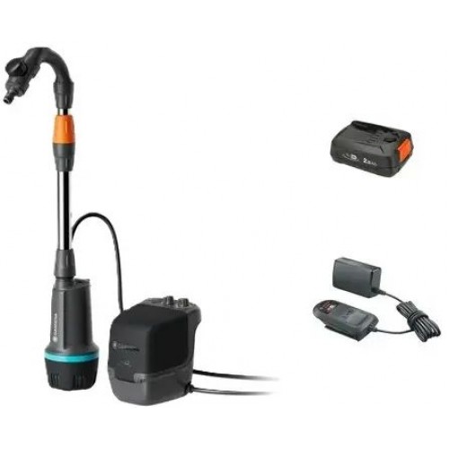 Gardena 2400 ComfAuto 18V P4A Aku pompa do deszczówki (1x 2,5Ah) 14605-20
