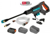 Gardena AquaClean 24/18V P4A Aku myjka średniociśnieniowa, z aku.(1x2,5Ah) 14800-20