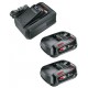 Gardena AL 18V-44 P4A Zestaw startowy ładowarka + 2× 2,5 Ah aku 14914-20