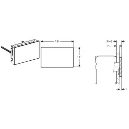 GEBERIT Zaślepka otworu rewizyjnego Omega uniwersalna 115.088.00.1