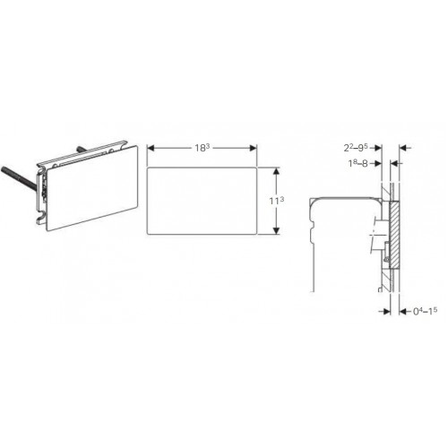 GEBERIT Zaślepka otworu rewizyjnego Omega uniwersalna 115.087.00.1