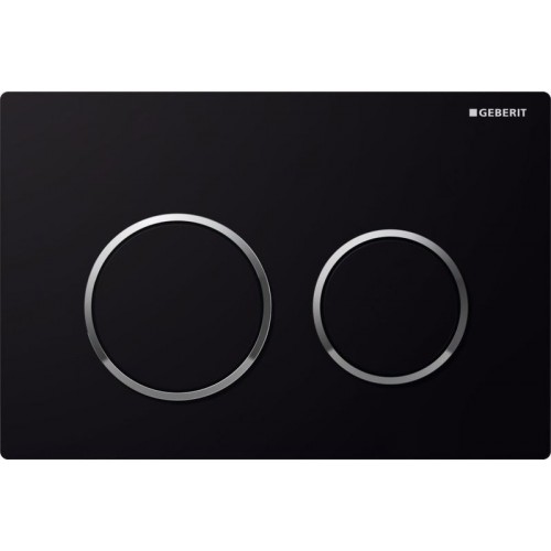 GEBERIT Omega 20 Przycisk spłukujący czarny/chrom błyszczący 115.085.KM.1