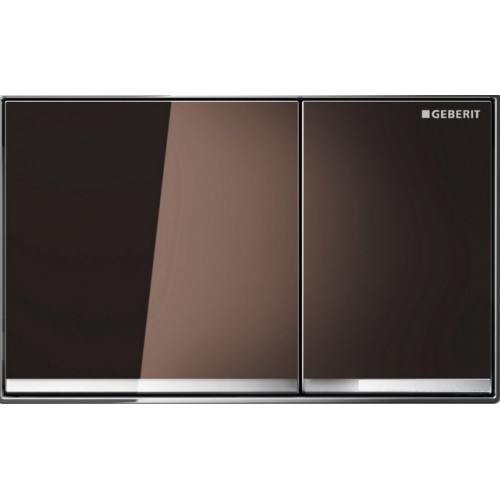 GEBERIT Przycisk spłukujący OMEGA 60 szkło brązowe 115.081.SQ.1
