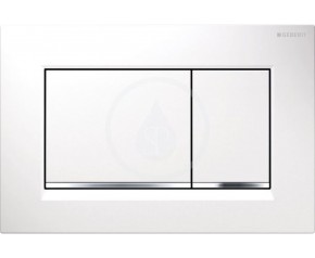 Geberit Sigma30 Przycisk uruchamiający, biały-chrom bł.-biały 115.883.KJ.1