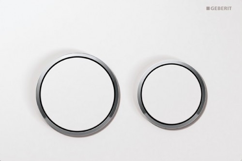 GEBERIT przycisk spłukujący OMEGA 20, biały/chrom błyszczący 115.085.KJ.1