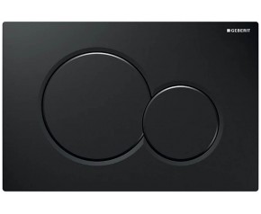 Geberit Sigma01 Przycisk splukujący dwudzielny, czarny połysk 115.770.DW.5