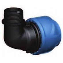 GEORG FISCHER iJOINT kolano polipropylenowe, 50 × 6/4", 90°, gwint zewnętrzny 158-400-059