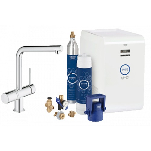 GROHE Blue® Minta Chilled and Sparkling Zestaw bateria, filtr, jednostka chłodząca 3134700 GROHE Blue® Minta Chilled and Sparkling Zestaw bateria, filtr, jednostka chłodząca 3134700