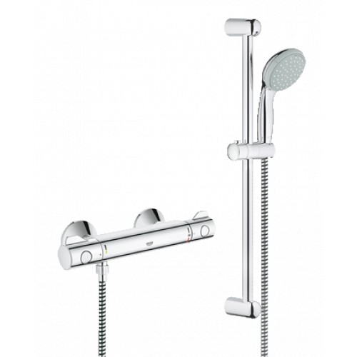 GROHE Grohtherm 800 bateria prysznicowa z termostatem, DN 15 z zestawem prysznicowym 34565 GROHE Grohtherm 800 bateria prysznicowa z termostatem, DN 15 z zestawem prysznicowym 34565