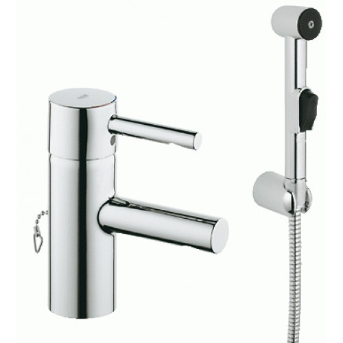 GROHE Essence, bateria umywalkowa z zestawem prysznicowym, DN 15, chrom, 23122000 GROHE Essence, bateria umywalkowa z zestawem prysznicowym, DN 15, chrom, 23122000