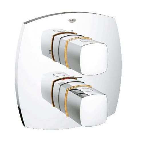 GROHE Grandera Wannowa bateria termostatyczna z przełącznikiem, chrom/złoto 19948IG0