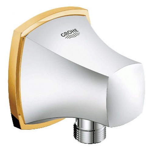 GROHE Grandera kolanko przyłączeniowe ścienne, DN 15 chrom/złoto 27970IG0