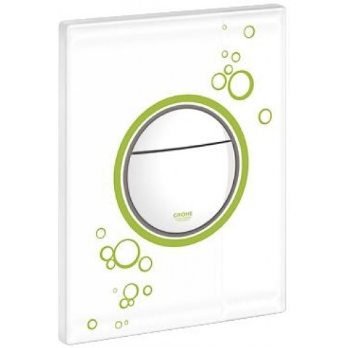 GROHE Nova Cosmopolitan przycisk uruchamiający, szlachetna biel z grafiką 38847LS0