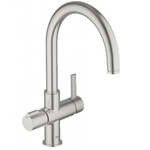 GROHE Red Duo Jednouchwytowa bateria zlewozmywakowa, DN15, Supersteel 30033DC0