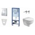 GROHE Rapid SL do miski podwieszanej WC z miską i przyciskiem, komletny zestaw 38528SET-KR