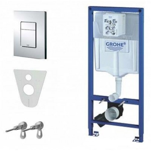 GROHE Rapid Stelaż Zestaw 3w1 - Chrom (38528SET) 38772001 GROHE Rapid Stelaż Zestaw 3w1 - Chrom (38528SET) 38772001