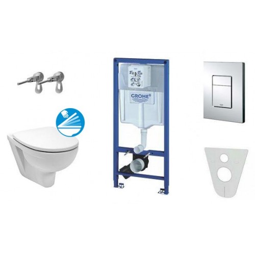 GROHE Rapid SL do miski podwieszanej WC z miską i przyciskiem, komletny zestaw 38528SET-KP