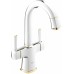 GROHE Grandera bateria umywalkowa, DN 15 L-Size chrom/złoto 21107IG0