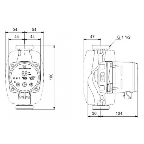 Grundfos ALPHA2 25-60 180 mm Pompa obiegowa 99411175