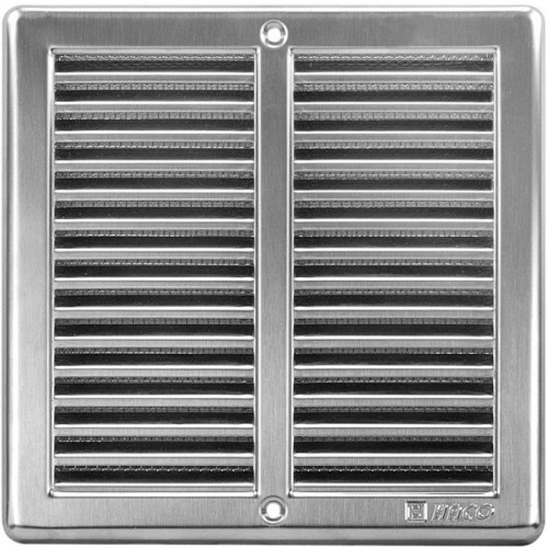 HACO Kratka wentylacyjna okrągła z siatką 200x200mm stal nierdzewna 0707 HACO Kratka wentylacyjna okrągła z siatką 200x200mm stal nierdzewna 0707