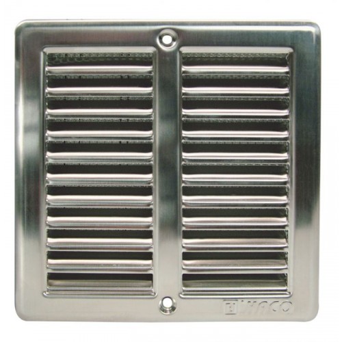 HACO Kratka wentylacyjna z siatką NVM 150x150 stal nierdzewna 0701