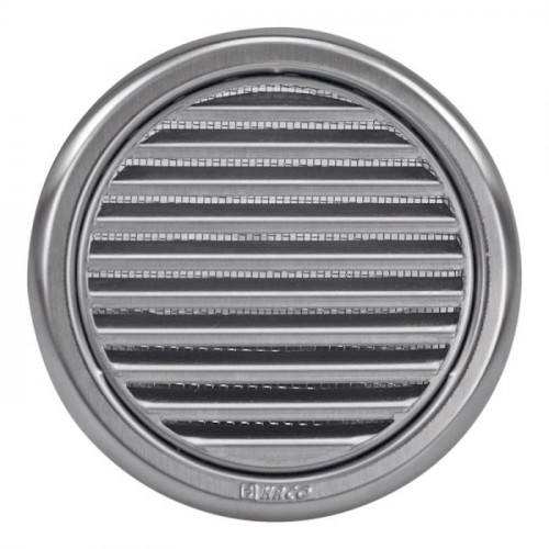 HACO Kratka wentylacyjna okrągła z siatką NVM 125 stal nierdzewna 0705