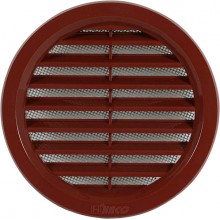 HACO Kratka wentylacyjna VM 100 H okrągła z siatką 100 brunatna 0410