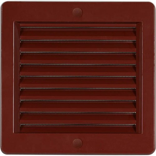 HACO Kratka wentylacyjna z siatką VM 150x150 H brązowa 0212