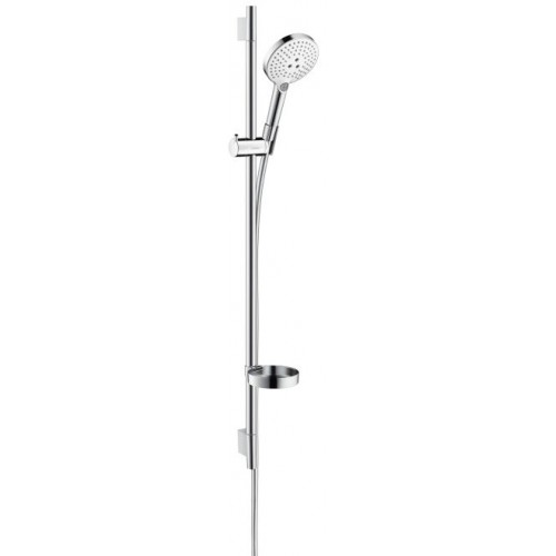 Hansgrohe Raindance Select S 120 3jet, Zestaw prysznicowy Unica'S Puro 0,90 m - biały/chro Hansgrohe Raindance Select S 120 3jet, Zestaw prysznicowy Unica'S Puro 0,90 m - biały/chro