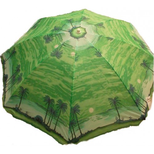 HAPPY GREEN Parasol z przegubem 180 cm zielony z palmami 50ZJ16081TILT/pa