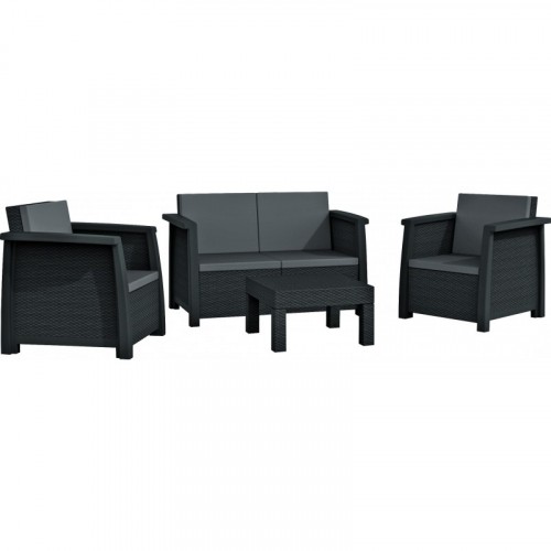 KETER Zestaw mebli ogrodowych HAVANA LOUNGE antracyt 97/60