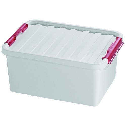 HEIDRUN Pojemnik z pokrywą 18 x 40 x 29 cm, 14 l, biały, 1604