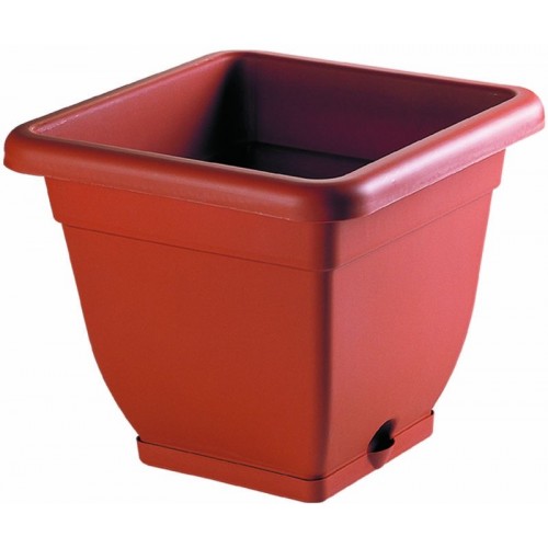 HEIDRUN Doniczka z podstawką, kwadratowa BELL 40 cm 5740