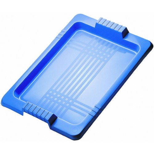 HEIDRUN Plastikowa taca 2 x 39 x 29 cm, niebieska 4020