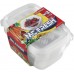 HEIDRUN Pudełko na żywność McFresh 3szt., 20 x 14,5 x 8,0 cm, 1,2 l, przeźroczysty, 1809