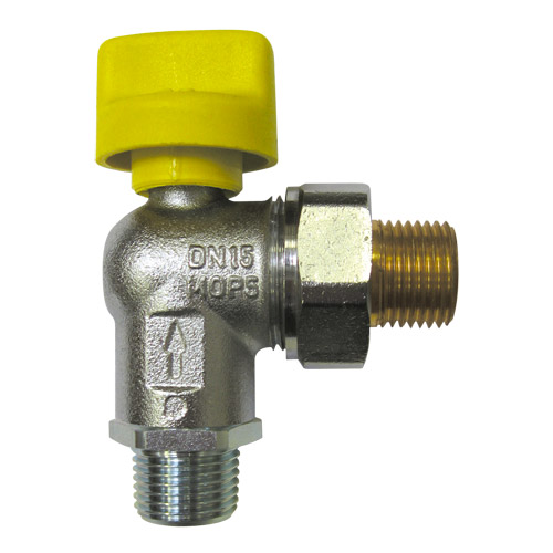 HERZ Zawór kątowy kulowy do gazu DN 15 1236251