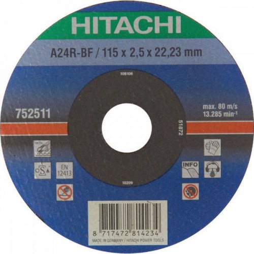 HiKOKI 752511 Tarcza do cięcia metalu 115x22,23x2,5mm