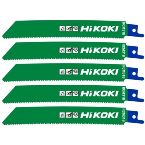 HiKOKI 752676 Brzeszczoty do piły szablastowej, 150/128,5x19,0x0,9mm, 5szt.