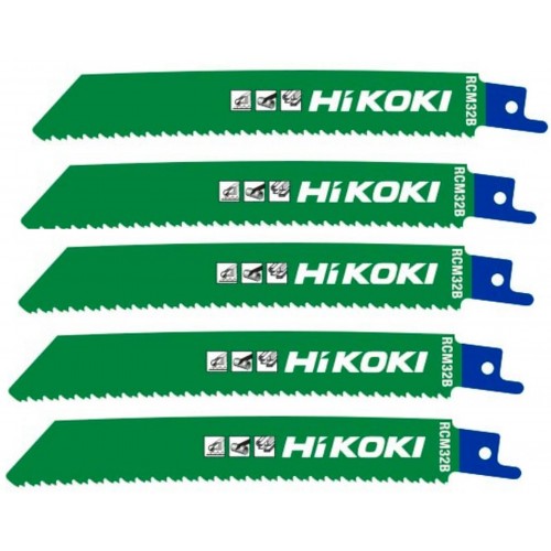 HiKOKI 752678 Brzeszczoty do piły szablastej 150/128,5x19x0,9mm, 5szt.